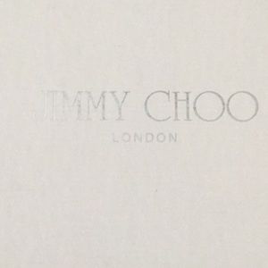 Jimmy Choo London Glitter Fabric Champagne